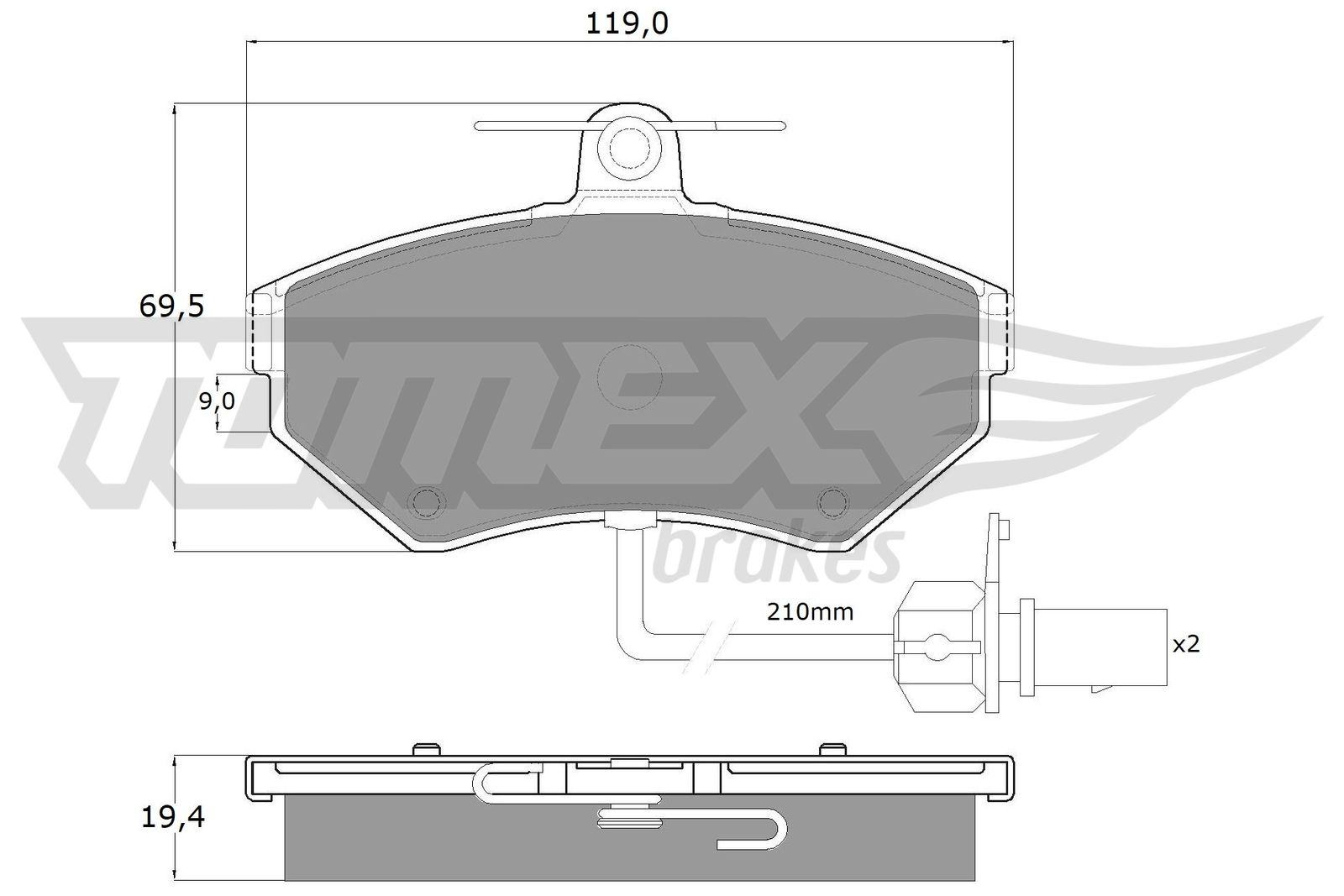 TOMEX Brakes TX 13-121 Sada...